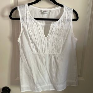 Vineyard Vines White Gauzy Blouse Size M